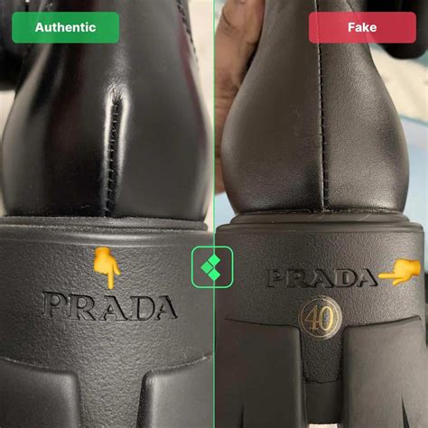 how to spot fake prada boots|how to identify prada shoes.